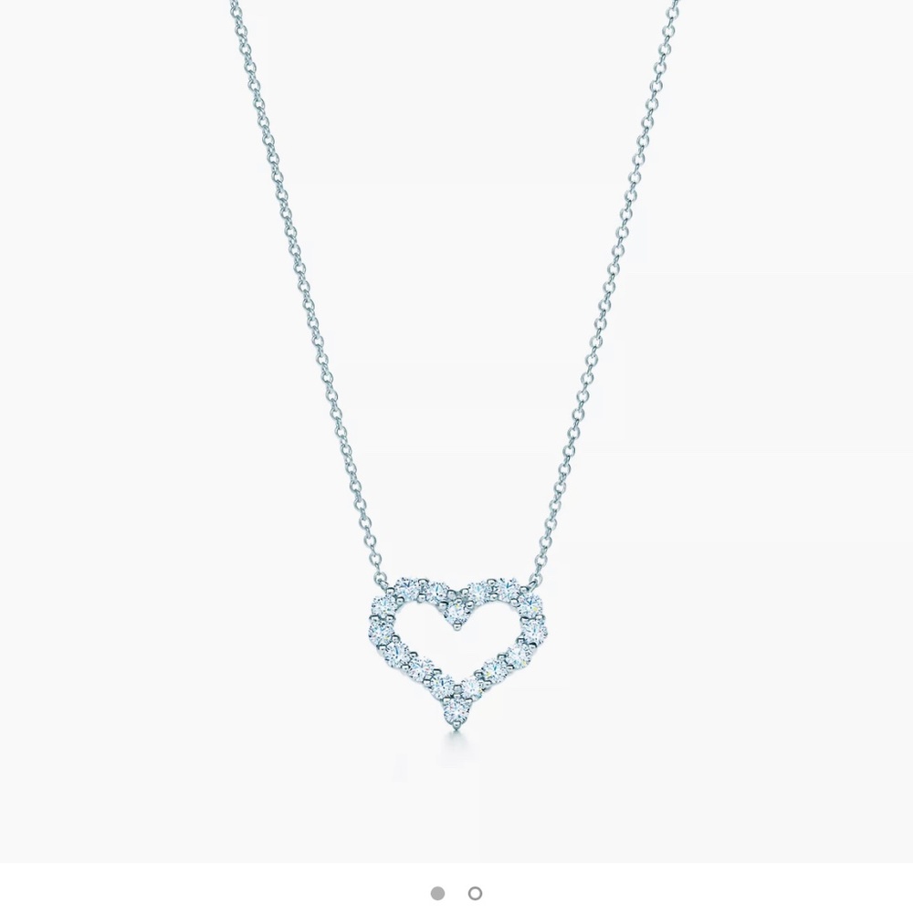 Tiffany Diamond Heart Platinum necklace
